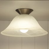 Zander Lighting Pana Glass DIY Batten Fix Ceiling Light
