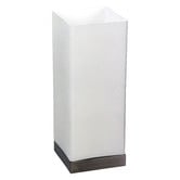 Zander Lighting Ivo White Steel &amp; Frosted Glass Table Lamp