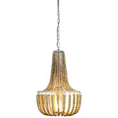 Zander Lighting Digby Natural Beaded Pendant Light