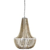 Zander Lighting Digby Timber Beaded 3 Light Pendant
