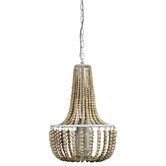 Zander Lighting Digby Natural Beaded Pendant Light