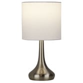 Zander Lighting Padua Brushed Chrome Metal Touch Table Lamp