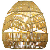 Zander Lighting Adkins Natural Paper String Rattan Pendant Shade
