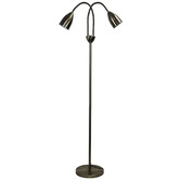 Zander Lighting Wheatley 2 Light Metal Floor Lamp