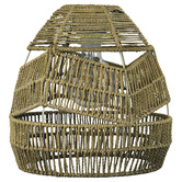 Zander Lighting Adkins Natural Paper String Rattan Pendant Shade