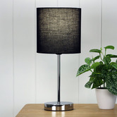 Zander Lighting Veronika Steel &amp; Poly Cotton Table Lamp