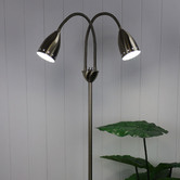 Zander Lighting Wheatley 2 Light Metal Floor Lamp