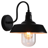 Zander Lighting Coulson Metal &amp; Glass Outdoor Wall Light
