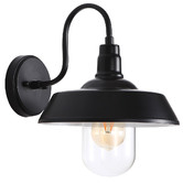 Zander Lighting Coulson Metal &amp; Glass Outdoor Wall Light