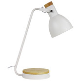 Zander Lighting Blaise Metal &amp; Wood Desk Lamp