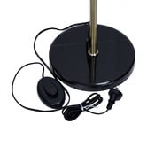 Zander Lighting Diem Glass &amp; Steel Banker's Floor Lamp