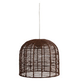 Zander Lighting Flicker Brown Woven Paper String Light Shade