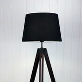 Zander Lighting Talla Timber Adjustable Tripod Floor Lamp