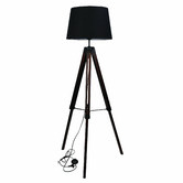 Zander Lighting Talla Timber Adjustable Tripod Floor Lamp