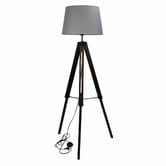 Zander Lighting Talla Timber Adjustable Tripod Floor Lamp