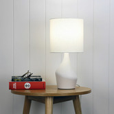 Zander Lighting Perry Ceramic &amp; Fabric Table Lamp