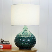 Zander Lighting Mackay Ceramic &amp; Fabric Table Lamp