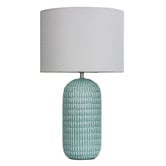 Zander Lighting Holding Ceramic &amp; Linen Table Lamp