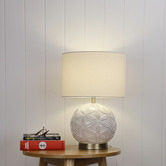 Zander Lighting Montello Ceramic &amp; Fabric Table Lamp
