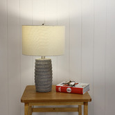 Zander Lighting Ellison Resin &amp; Fabric Table Lamp