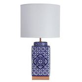 Zander Lighting Juarez Ceramic &amp; Fabric Table Lamp