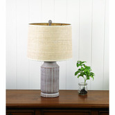 Zander Lighting Hartley Resin &amp; Linen Table Lamp