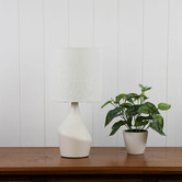 Zander Lighting Perry Ceramic &amp; Fabric Table Lamp