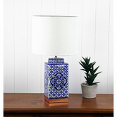 Zander Lighting Juarez Ceramic &amp; Fabric Table Lamp