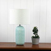 Zander Lighting Holding Ceramic &amp; Linen Table Lamp