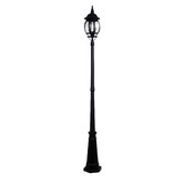 Zander Lighting Black Windsor Exterior Post Light