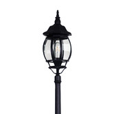 Zander Lighting Black Windsor Exterior Post Light