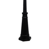 Zander Lighting Black Windsor Exterior Post Light