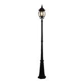 Zander Lighting Black Windsor Exterior Post Light