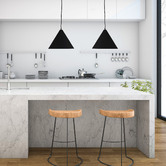 Zander Lighting Darius Small Steel Pendant Light