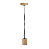 Zander Lighting Terrence Rubberwood Suspension Cord Pendant Light