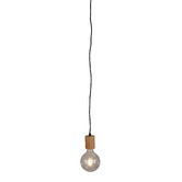 Zander Lighting Terrence Rubberwood Suspension Cord Pendant Light