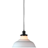 Zander Lighting Miyun Clear Glass &amp; Steel Ceiling Light Shade