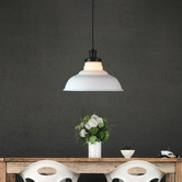 Zander Lighting Miyun Clear Glass &amp; Steel Ceiling Light Shade
