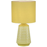 Zander Lighting 45cm Turkana Ceramic &amp; Cotton Table Lamps