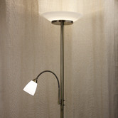 Zander Lighting Tuz Steel &amp; Glass Floor Lamp