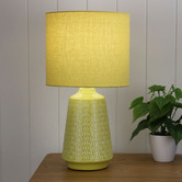Zander Lighting Turkana Ceramic &amp; Cotton Table Lamp
