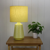 Zander Lighting 45cm Turkana Ceramic &amp; Cotton Table Lamps