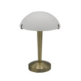 Zander Lighting 32cm Huxley Metal &amp; Glass Touch Table Lamp