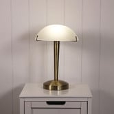 Zander Lighting Huxley Metal &amp; Glass Touch Table Lamp