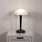 Zander Lighting 32cm Huxley Metal &amp; Glass Touch Table Lamp