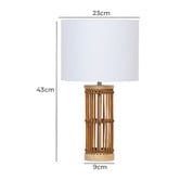 Zander Lighting Medan Bamboo Table Lamp