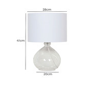 Zander Lighting Melfi Glass Table Lamp