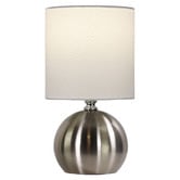 Zander Lighting Venice Brushed Chrome Steel Table Lamp