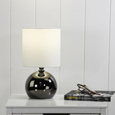 Zander Lighting Venice Polished Gunmetal Touch Table Lamp