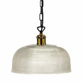 Zander Lighting Dimitri Dome Etched Glass Pendant Light
